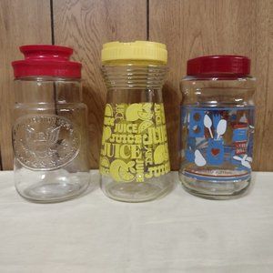 3 Vintage Glass Jars 1976 Election Jar Maxwell House Jar Juice Jar Decor Collect